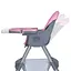 Стульчик для кормления Bambi M 5722 Lilac с корзиной для игрушек и чехлом из мягкой экокожи, розовый - миниатюра 5