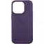 Шкіряний чохол Leather Case (AAA) with MagSafe and Animation для Apple iPhone 14 Pro (6.1) Deep Violet - мініатюра 1