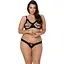 Комплект из экокожи Passion Celine Bikini black 4XL/5XL - миниатюра 1