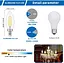 ELINKUME C35 Лампа Едісона E14 6 Вт Свічка розжарювання Світлодіодна лампа Тепла біла лампа 6 шт. - мініатюра 2