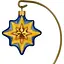 Ялинкова прикраса Різдвяні історії Зірка патріотична скло (4820001128185) - мініатюра 1