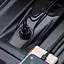 Трансмиттер модулятор адаптер авто BASEUS S-16 Wireless MP3 Car Charger T typed 2USB - миниатюра 8