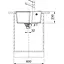 Кухонна мийка Franke Urban фраграніт, прямокут., без крил, 560х500х230мм, чаша - 1, врізна - мініатюра 3