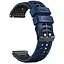Ремінець силіконовий Tamister для годинника Sport 2 темно-синій з чорним 22 мм - мініатюра 1