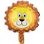 Великі гелієві кулі Левеня, надувні фольговані повітряні фігури для свята, 18 см - мініатюра 1