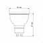 LED лампа VIDEX MR16e 8W GU10 4100K - мініатюра 3