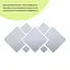 Дзеркальний декор Wall Sticker SW-00002508 акриловий самоклеючий 7 шт. срібло - мініатюра 2