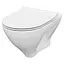 Подвесной унитаз Cersanit Mille CleanOn с сиденьем duraplast Slim Soft Close S701-453 - миниатюра 1