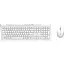 Комплект RAPOO 8210M Multi-mode Wireless Keyboard & Mouse Desktop Set white (13588) - мініатюра 1