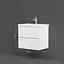 Тумба з умивальником AM.PM Gem підвісна 60 см білий MGA-FHX06022WG-WCC0602WG Білий - мініатюра 7