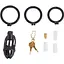 Клетка для пениса Lockink Sevanda Plastic Penis Chastity Cage - Black - миниатюра 5
