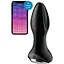 Анальна смарт-вібропробка із перловим масажем Satisfyer Rotator Plug 2+ Black - мініатюра 2