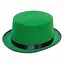 Капелюх Циліндр невисокий зелений - мініатюра 1