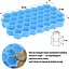 Многоразовая силиконовая форма для приготовления льда с крышкой в виде сот Голубой 88290 - миниатюра 6