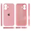 Чохол Epik Silicone Case Full Camera Protective AA для Apple iPhone 16, 6.1 Рожевий/Light pink - мініатюра 3