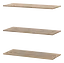 Полиця для одягу Doros Promo Дуб Сонома 3шт. 86.7х35х1.6 (41516028) - мініатюра 2