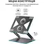 Охлаждающая подставка для ноутбука до 15.6 дюймов OfficePro LS-121-G 2xfans Aloy Aluminum Gray - миниатюра 4