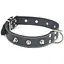 Нашийник для собак Zoo-hunt шкіряний із шипами чорний ОШ 2,5/36-45 см - мініатюра 1