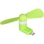 Вентилятор мобильный MicroUSB зеленый - миниатюра 1