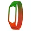 Ремешок Миланская петля радужный для Xiaomi Mi Band 3/4, 32 зелено-оранжевый - миниатюра 1