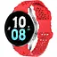 Ремешок для Samsung Galaxy Watch 5 44mm - красный ширина крепления 20мм силикон Watchbands Flower Five (W27-2WB91937766) - миниатюра 1