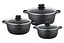 Набор кастрюль Bohmann BH-6006-MRB 6 предметов для всех типов плит Черный - миниатюра 3