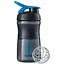 Шейкер спортивний BlenderBottle SportMixer Flip 20oz/590 мл Black/Cyan (SM 20oz Black/Cyan) - мініатюра 1