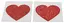 Наклейки для сосків Cottelli Accessoires Titty Sticker Heart червоний - мініатюра 4