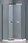 Душова кабіна Eger Talany 90x90 з піддоном 599-555, прозорий, хром - мініатюра 1