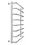 Водяной полотенцесушитель Mario Inox Стандарт 770x530/500 1.8.044610.P, Хром, нижнее - миниатюра 3