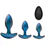 Набір анальних пробок Matrix Cosmos Plug Kit Anal Adventures 3 шт. (синій) - мініатюра 1