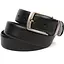 Ремінь Sergio Torri зі шкіри оленя чорний класична пряжка 125х3.5 см acs0032068 - мініатюра 1