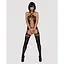 Бодистокинг Obsessive Bodystocking G313 S/M/L, шнуровка, геометрический декор - миниатюра 3