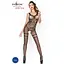 Бодістокінг Passion BS045 комбінезон імітація панчох та боді S/M/L black - мініатюра 2