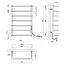 Полотенцесушитель электрический Kroner KRP Stil ER800x500-7 (CV036345) - миниатюра 6