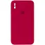 Чохол Epik Silicone Case Square Full Camera Protective AA для Apple iPhone X/XS 5.8 Червоний/Rose Red - мініатюра 1