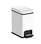 Відро для сміття Koer TC-010108-08 з плавним закриттям прямокутне 8 л білий (KR5592)  - мініатюра 2