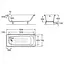Ванна чавунна Roca Contnental 150x70 A21291300R - мініатюра 2