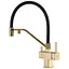 Смеситель для кухни на две воды с гибким изливом Koer KB-72036-12 KR5814, Золотой - миниатюра 1