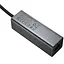 Перехідник HUB Hoco HB1D USB to USB2.0*3+RJ45 Metal gray - мініатюра 3