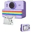Детская цифровая фотокамера RAINBOW 2,8" мгновенная печать с термопринтером 1500 мАч Фиолетовый - миниатюра 1