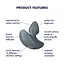 Анальная пробка Satisfyer Booty Absolute Beginners 1, 7.3 см (серый) - миниатюра 6