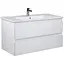 Тумба Мойдодир Сорренто 100-A Білий у ванну з умивальником Creavit Su-100 Білий - мініатюра 1