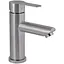 Змішувач для умивальника Brinex Pure 001F Nickel BRIPUR001FNKL - мініатюра 1