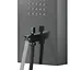 Душова панель Corsan Samsara graphite gunmetal з виливом S003MGMW, Графіт - мініатюра 3