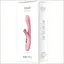 Вібратор з підігрівом силіконовий кролик Lilo для жінок 25 см комбінований рожевий - мініатюра 2