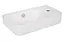 Комплект Qtap Tern: Раковина подвесная прямоугольная правая 450х250х158 мм White + Донный клапан PU02O (QT17115117RWN47328) - миниатюра 3