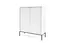 Комод высокий Perfect Home Новая/Nova 2-дверный с черными ножками K104 Белый (PFH-091232) - миниатюра 5
