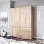 Шкаф для одежды Vays, со штангой и полками, комплект из 2 шкафов R10+R16 Дуб Сонома - миниатюра 1