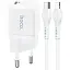 Зарядний пристрій Hoco N10 Type-C PD 20W білий + кабель Type-C to Lightning - мініатюра 1